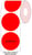Etiket SPLS 50mm rond rood/rl2000