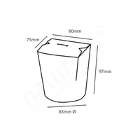 FSC® kraft/PLA noodle box 480ml/83mmØ x 97mm