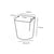 FSC® kraft/PLA noodle box 480ml/83mmØ x 97mm