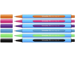 Balpen Schneider Slider Edge XB etui à 6 kleuren