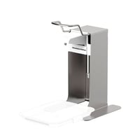 Universele dispenser van aluminium h x b x d = 269x172x172 mm voor 500 ml