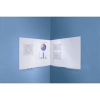 Whiteboardmodule PRO-versie - plaatstaal, gecoat b x h = 1000x1000 mm, wit