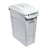Afvalbak voor kringloopmateriaal SLIM JIM® inhoud 60 l, deksel met verzonken greep grijs