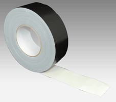 Linnen tape, kleur zwart, 050mm x 50m Verpakt per 18 stuks