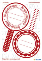 Etiiket Herma keuken new look rood