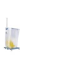 PE-afvalzakken inhoud 1000 l, l x b x h = 900x600x1800 mm transparant, VE = 100 stuks