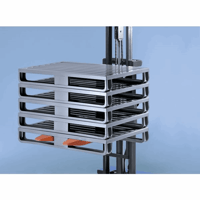 Plaatstalen pallet met brede sleden l x b x h = 1200x800x160 mm, draagvermogen 1500 kg vanaf 1