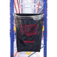 Racksack® inhoud 160 l, motief folie blauw/transparant, VE = 10 stuks