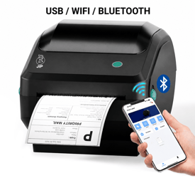 Labelprinter USB WIFI Bluetooth Desktop