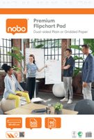 Flipoverpapier Nobo Premium 60x85cm dubbelzijdig plano 2x50 vel