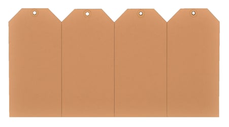 Label karton nr4 200gr 50x100mm chamois 1000 stuks