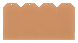 Label karton nr4 200gr 50x100mm chamois 1000 stuks