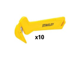 STANLEY Foliesnijder Veiligheidsmes, Geel (pak 10 stuks)