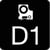 Labeltape Dymo 45800 D1 720820 19mmx7m zwart op transparant