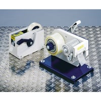 Plakbanddispenser halfautomatisch voor bandbreedte van 19 tot 75 mm variabele lengte-instelling