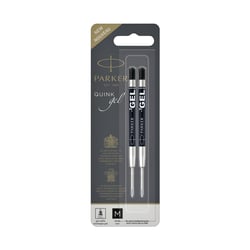 Gelpenvulling Parker zwart 0.7mm blister à 2 stuks artikel afbeelding