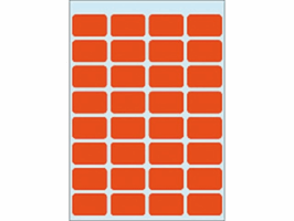 Etiket HERMA 3642 12x19mm rood 160 stuks