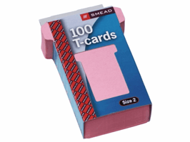 T-kaart Djois formaat 2 48mm roze 100 stuks