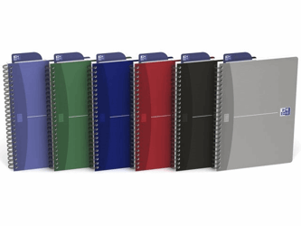 Oxford Office Essentials spiraalblok A5, gelijnd (pak 5 stuks) artikel afbeelding