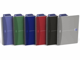 Oxford Office Essentials spiraalblok A5, gelijnd (pak 5 stuks)