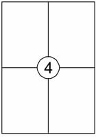 Etiket Quantore 105X148mm 60stuks