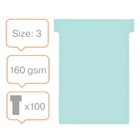 Planbord T-kaart Nobo nr 3 80mm blauw 100 stuks