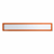 Magnetische infohoes voor titels, A3 liggend / A2 staand, 435x60 mm frame oranje, VE = 10 stuks