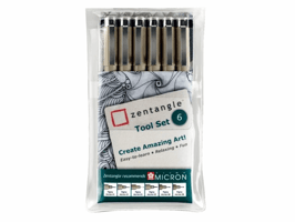 Fineliner Sakura Zentangle tool set 6delig