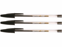 Balpen Quantore Stick zwart medium