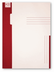 Trias binnenmap afmeting 31x22,5cm. Kleur rood. artikel afbeelding