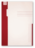 Trias binnenmap afmeting 31x22,5cm. Kleur rood.