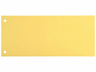 Staples Scheidingsstrook 105 x 240 mm, geel (pak 100 stuks) artikel afbeelding