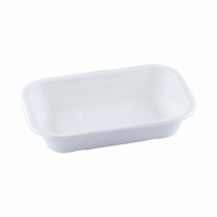 Suikerriet bakje 500ml/205x130x45mm BIO-laminated, kleur wit