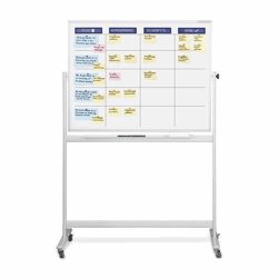 Scrumboard standaardset incl. toebehoren bord-b x h = 1200x900 mm, verrijdbaar