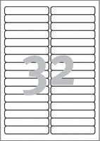 Etiket Avery Zweckform L6031REV-25 96x16.9mm afneembaar wit 800stuks