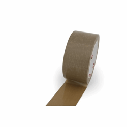Zelfklevend plakband kunststof bandbreedte 50 mm, bruin, VE = 36 rollen