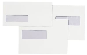 Envelop Quantore 110x220mm venster 3x10cm rechts zelfklevend 25 stuks