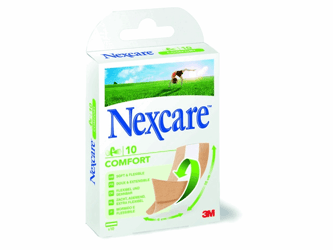 Nexcare Comfort strips pleisters 10 x 6 cm (pak 10 stuks) artikel afbeelding