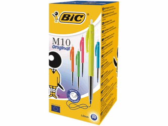BiC Balpen M10 Colors 0,4 mm, assorti (pak 50 stuks) artikel afbeelding