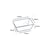 Suikerriet bakje 200ml/120x80x45mm, kleur wit