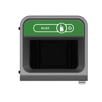 Configure Recyclingstation Glas DE 87 ltr, Rubbermaid