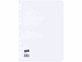 Staples Tabbladen wit karton 11 rings, A4, 5 onbedrukte tabs (set 5 vel)