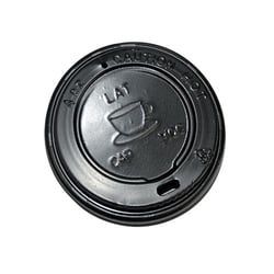 Bekerdeksel zwart Ø63mm voor 118ml beker