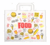 Papieren draagtassen middel 26×17×26 cm verpakt per 400 Stuks model Food artikel afbeelding