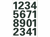 ETIKET HERMA 4168 GETAL 0-9 25MM artikel afbeelding