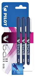 Rollerpen PILOT V-Ball grip V5 blauw 0.3mm blister à 3 stuks artikel afbeelding