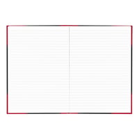 Notitieboek Bantex zwart/rood A4 lijn 70gr 96vel
