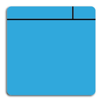 Symbool magn. post-it 100x100mm bl/pk5