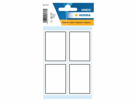 Etiket HERMA 5713 40x55mm schrift grijs kader 24stuks