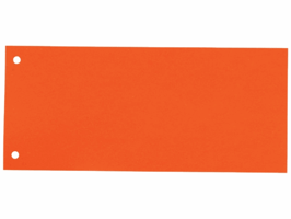 STAPLES Scheidingsstrook 105 x 240 mm, oranje (etui 100 stuks)